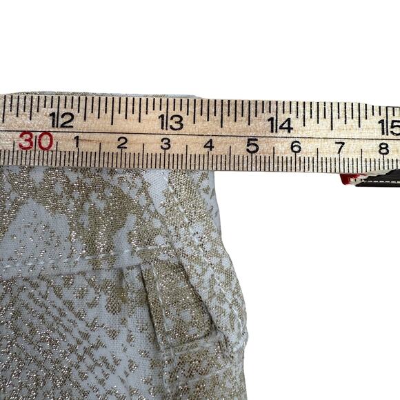 True Religion Halle Super Skinny Jeans Gold Snake Print Mid Rise | Size 26 - Picture 9 of 11